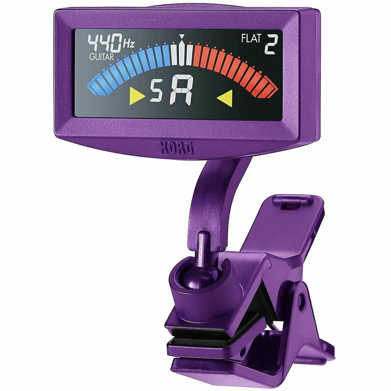 Korg PitchCrow-G Clip-On Chromatic Guitar/Bass Tuner - Violet
