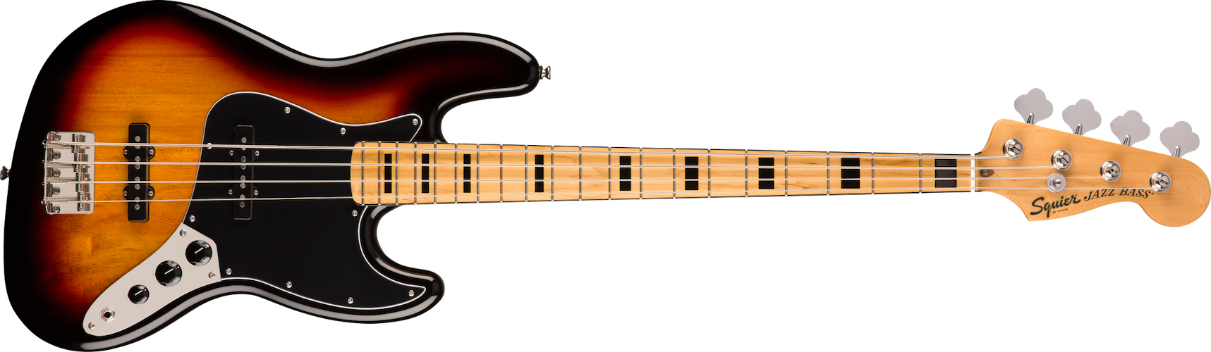 Fender Classic Vibe 70s Jazz Bass, Maple Fingerboard, 3-Color Sunburst