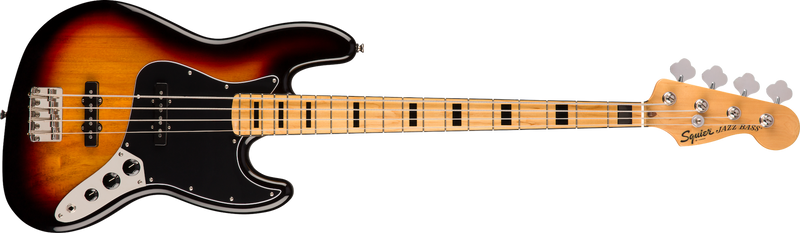 Fender Classic Vibe 70s Jazz Bass, Maple Fingerboard, 3-Color Sunburst