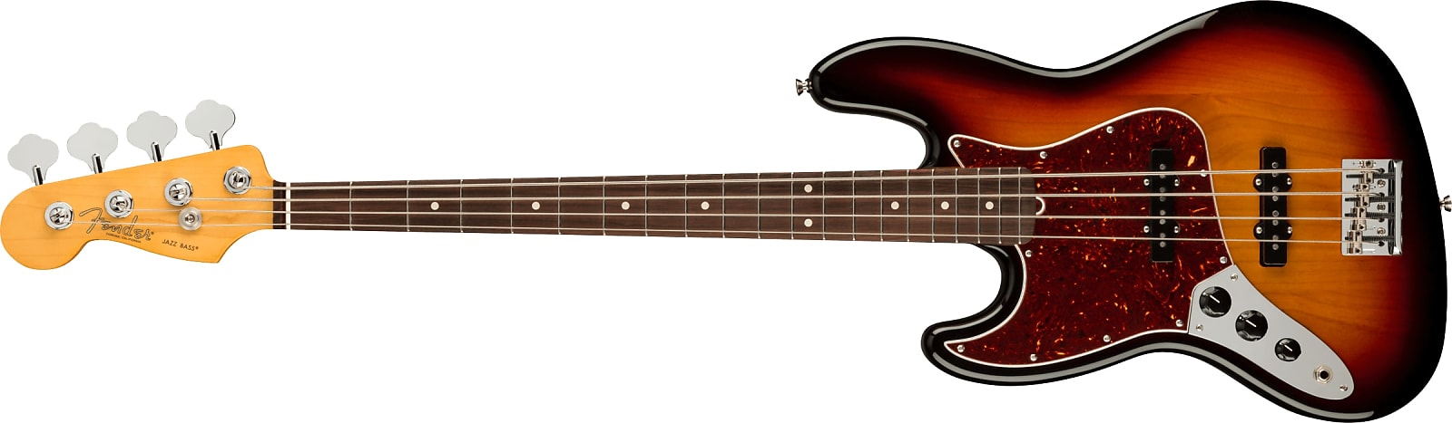 Fender American Professional II Jazz Bass Lefty, Rosewood FB, 3-Color Sunburst