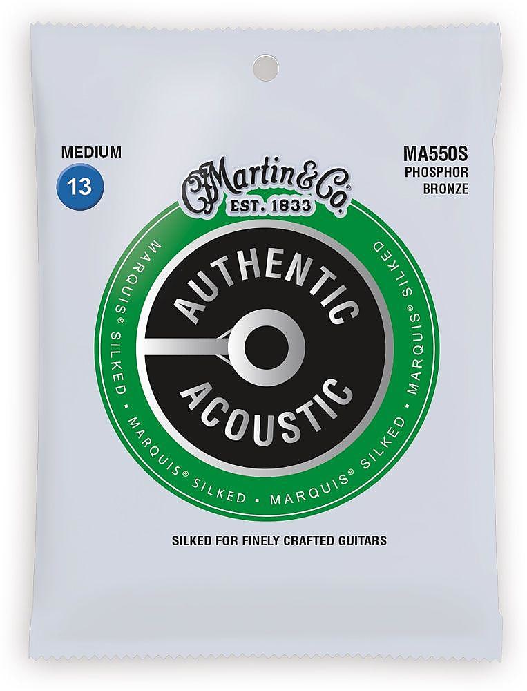 Martin MA550S Authentic Acoustic Marquis Silked Medium Strings