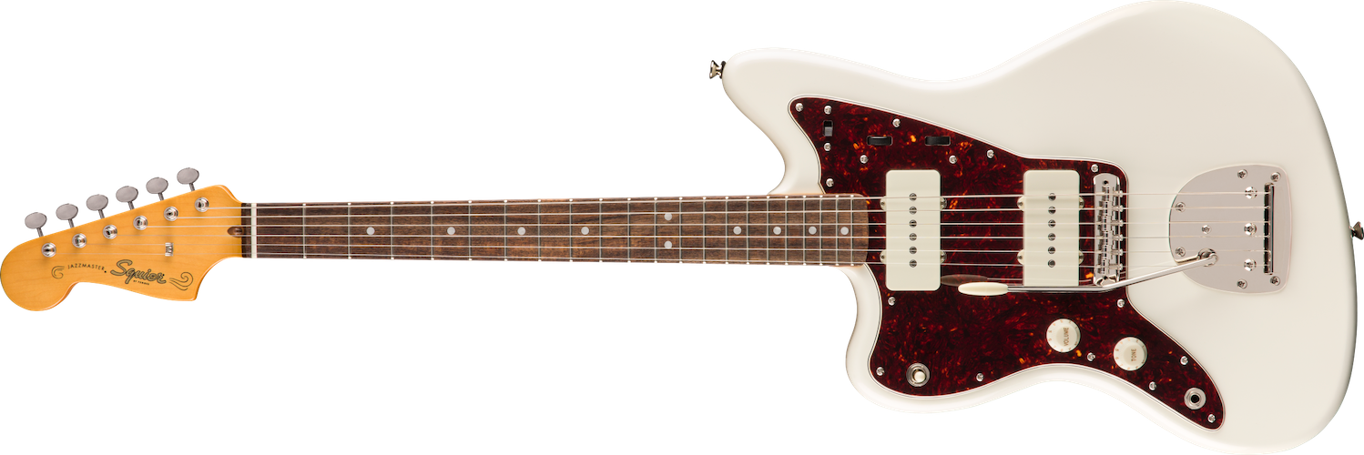 Fender Classic Vibe '60s Jazzmaster Lefty, Laurel Fingerboard, Olympic White