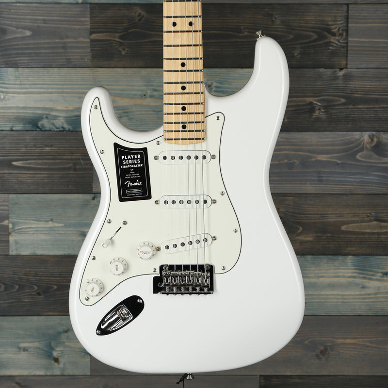 Fender Player Stratocaster Lefty Maple Fingerboard Polar White