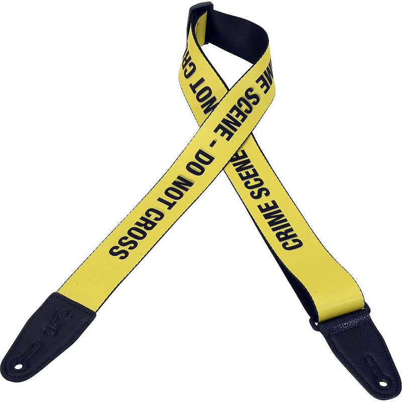 Levy's MPS2-006 2in Polyester Guitar Strap - Crime Scene