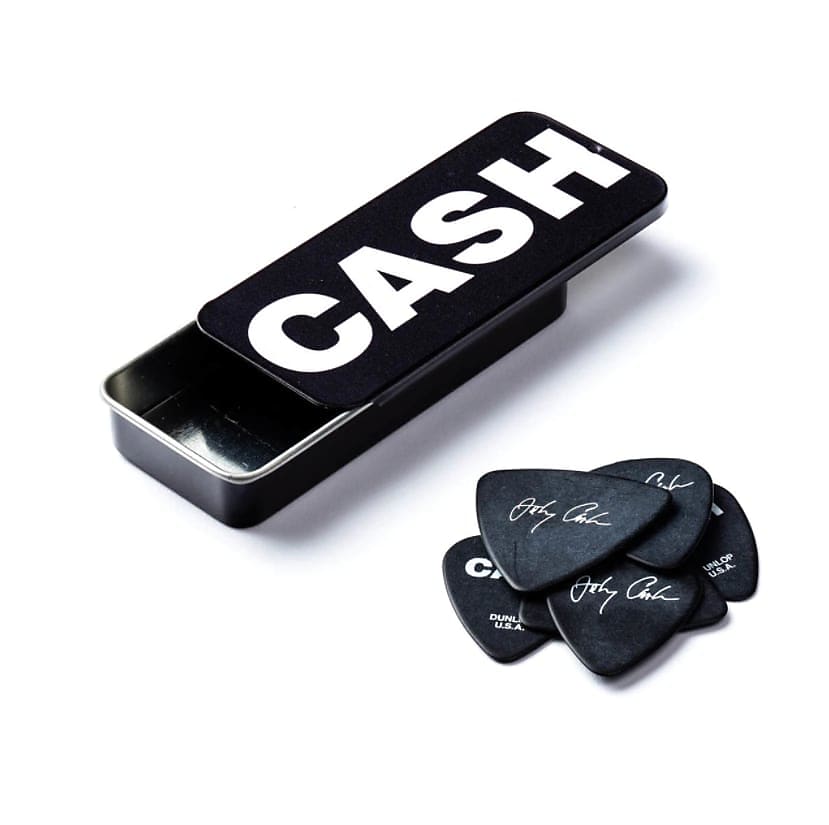 Dunlop JCPT04H Johnny Cash Bold Heavy Gauge Pick Tin