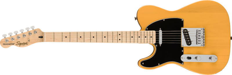Fender Squier Affinity Telecaster Lefty, Black Pickguard, Butterscotch Blonde