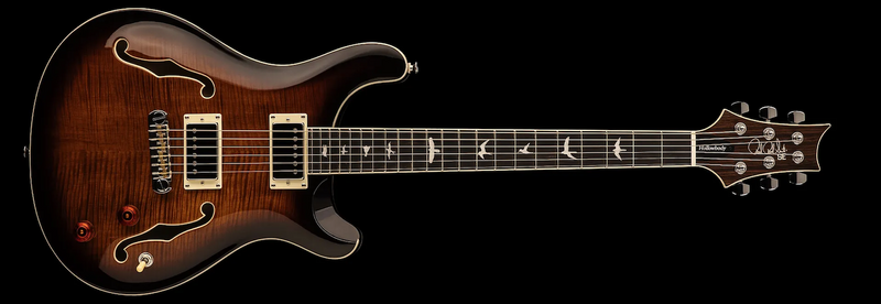 PRS SE Hollowbody II Electric Guitar - Black Gold Sunburst