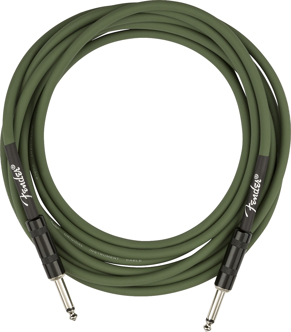 Fender Strummer Pro 13' Instrument Cable, Drab Green