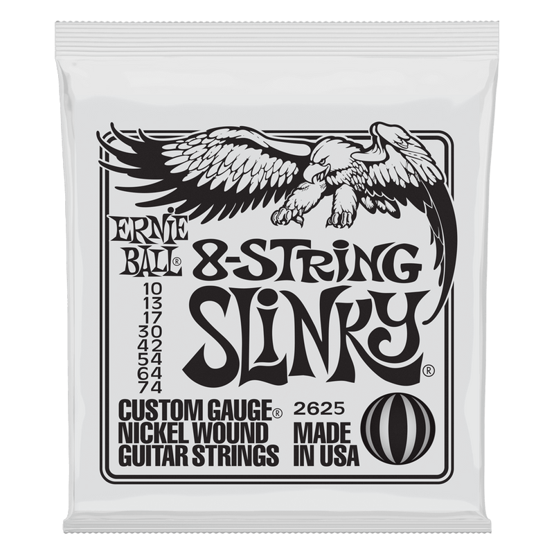 Ernie Ball 2625 Slinky 8-String Nickel Wound Electric Guitar Strings