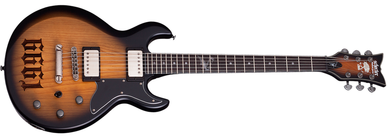 Schecter 311 Zacky Vengeance 6661 Electric - Aged Natural Satin Black Burst