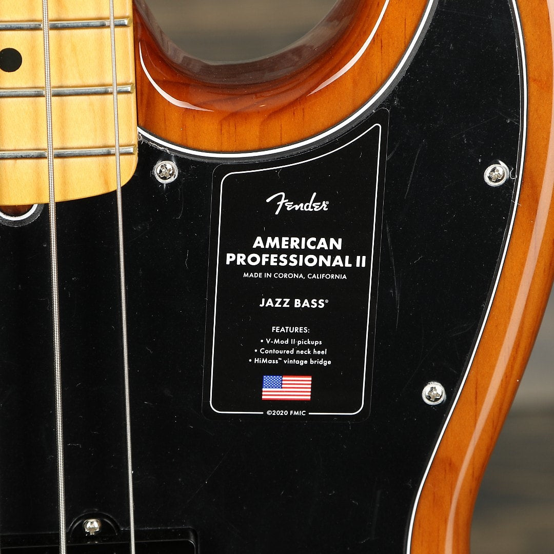 Fender American Professional II Jazz Bass, Maple FB, Roasted Pine