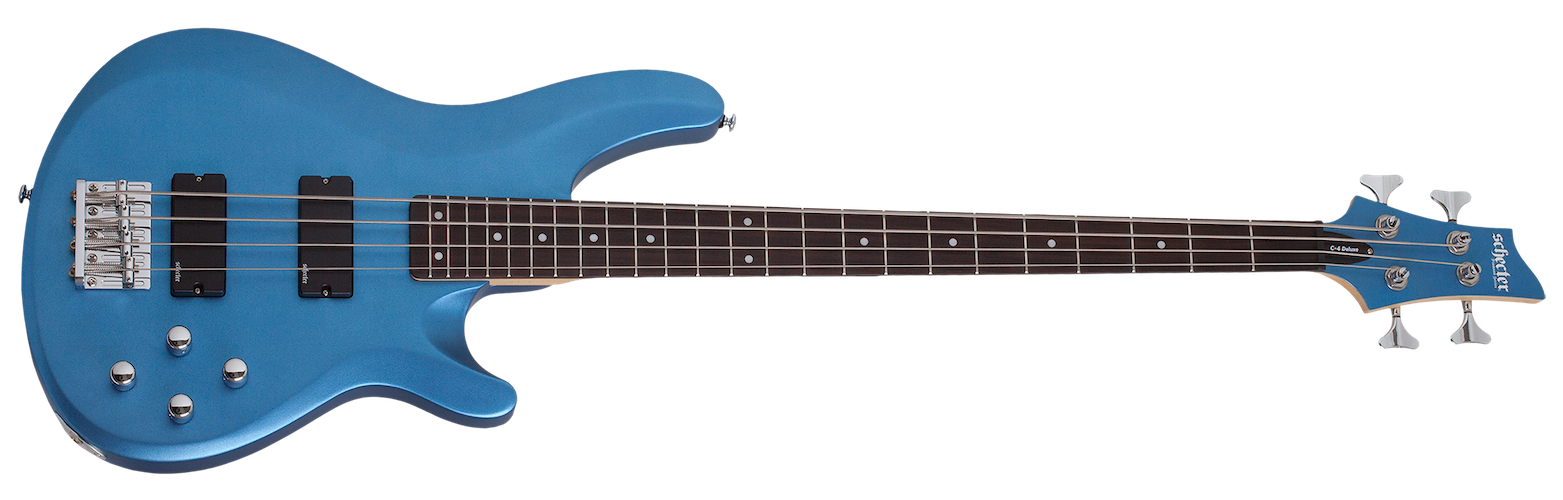 Schecter 585 C-4 Deluxe Bass Guitar - Satin Metallic Light Blue
