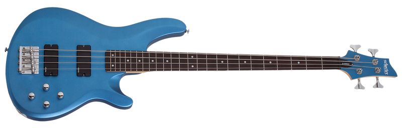 Schecter 585 C-4 Deluxe Bass Guitar - Satin Metallic Light Blue