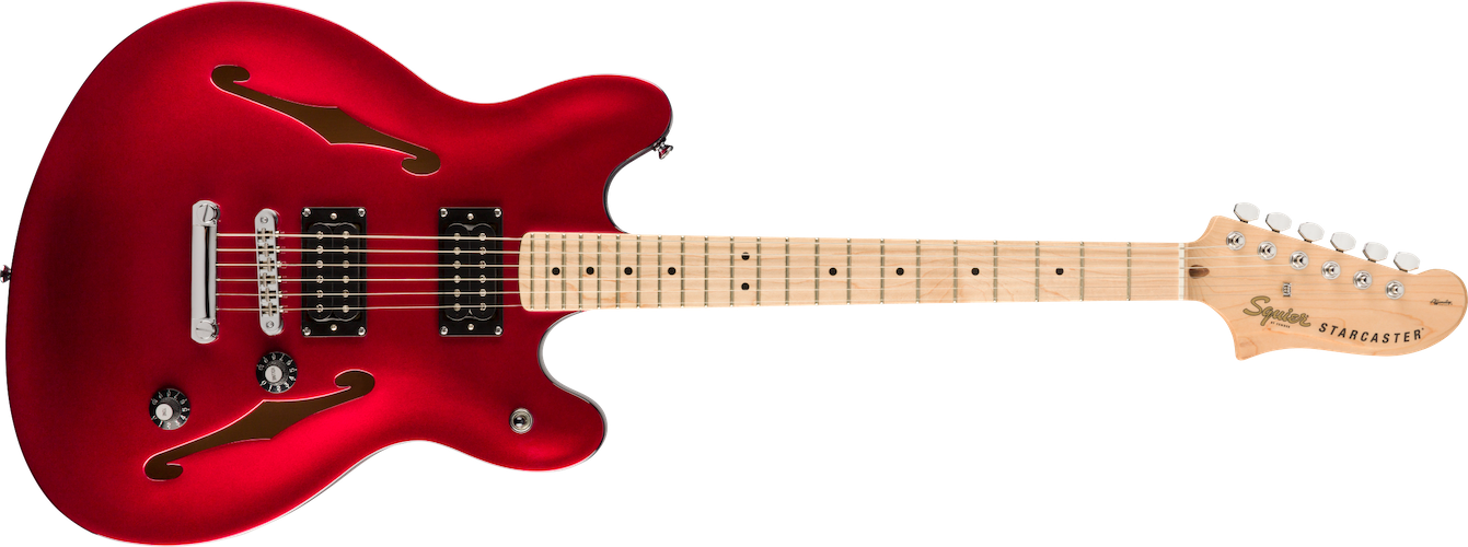 Fender Squier Affinity Series Starcaster, Maple Fingerboard, Candy Apple Red