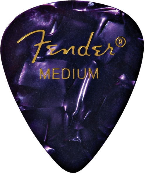 Fender Purple Moto, 351 Shape, Medium Guitar Picks (12)