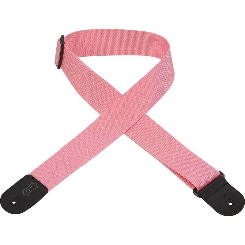 Levy's M8POLY-PNK 2in Polypropylene Guitar Strap - Pink