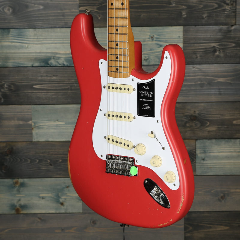 Fender Vintera Road Worn '50s Stratocaster, Maple Fingerboard, Fiesta Red