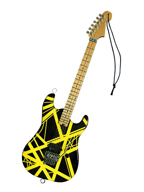 Axe Heaven Eddie Van Halen – “Bumble Bee” (Yellow/Black) 6″ Holiday Ornament