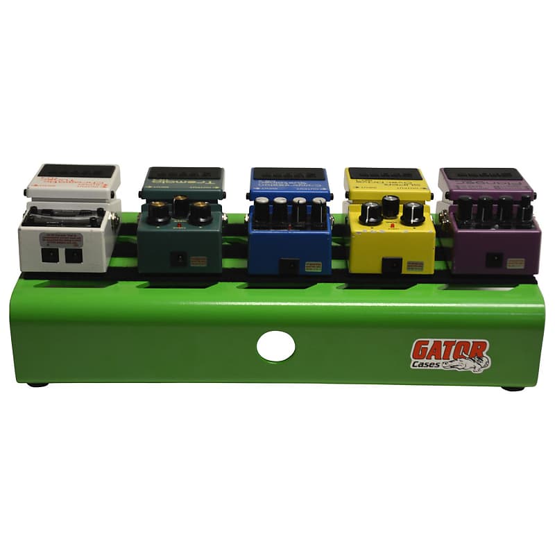 Gator Cases Small Aluminum Pedal Board w/Carry Bag - Screamer Green