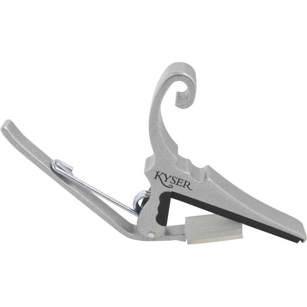 Kyser 6 String Quick Change Acoustic Guitar Capo - Silver
