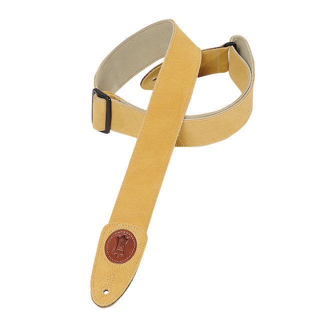 Levy's 2" Wide Suede Guitar Strap - Tan