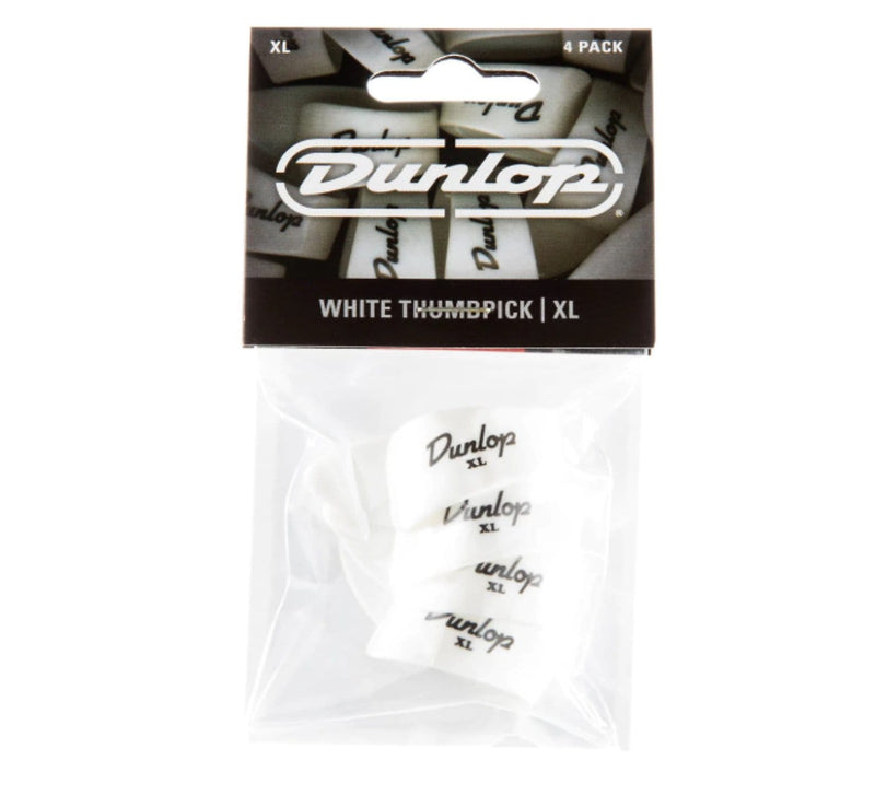 Dunlop White X-Large Thumbpicks, 4-Pack