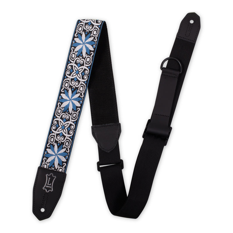 Levy's Right Height Strap w/ Woven Blue White Black Motif