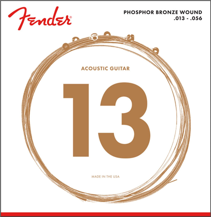 Fender Phosphor Bronze Acoustic Guitar Strings Ball End 60M .013-.056