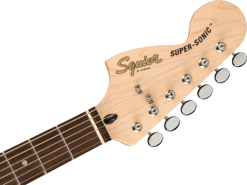 Fender Squier Paranormal Super-Sonic Laurel Fingerboard, Pearloid Pickguard, Blue Sparkle