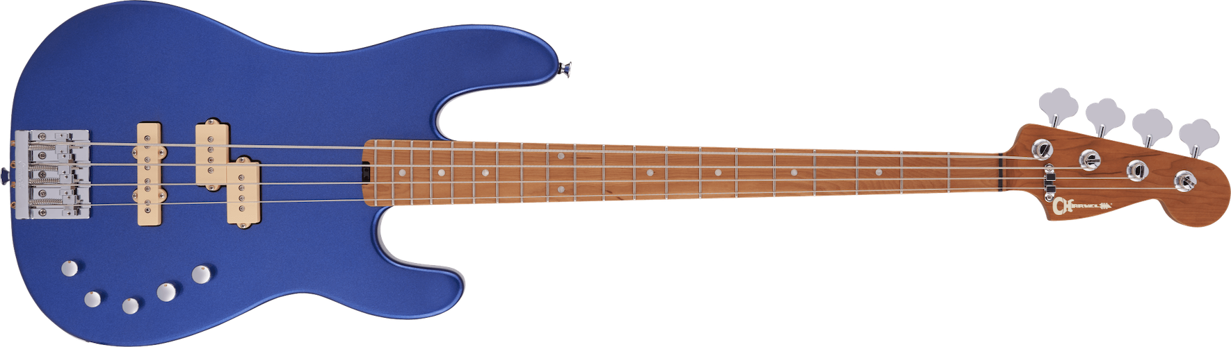 Charvel Pro-Mod San Dimas Bass PJ IV, Caramelized Maple Fingerboard, Mystic Blue