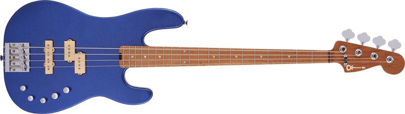 Charvel Pro-Mod San Dimas Bass PJ IV, Caramelized Maple Fingerboard, Mystic Blue