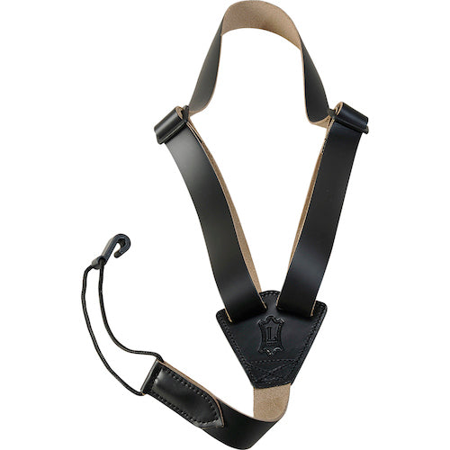 Levy's 1" Wide Black Genuine Leather Classical/Uke Strap