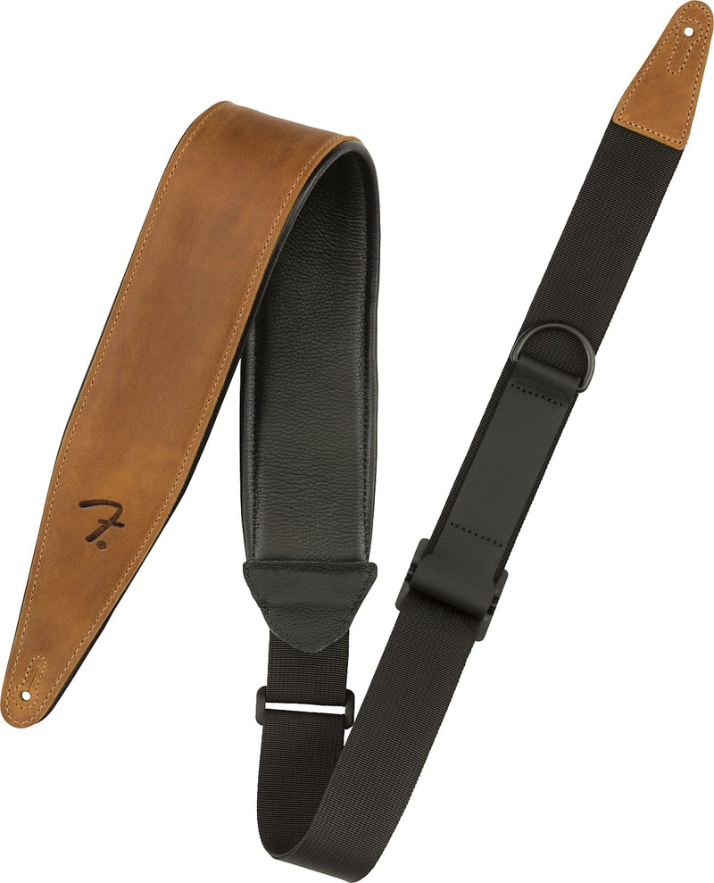 Fender Right Height Leather Strap, Cognac