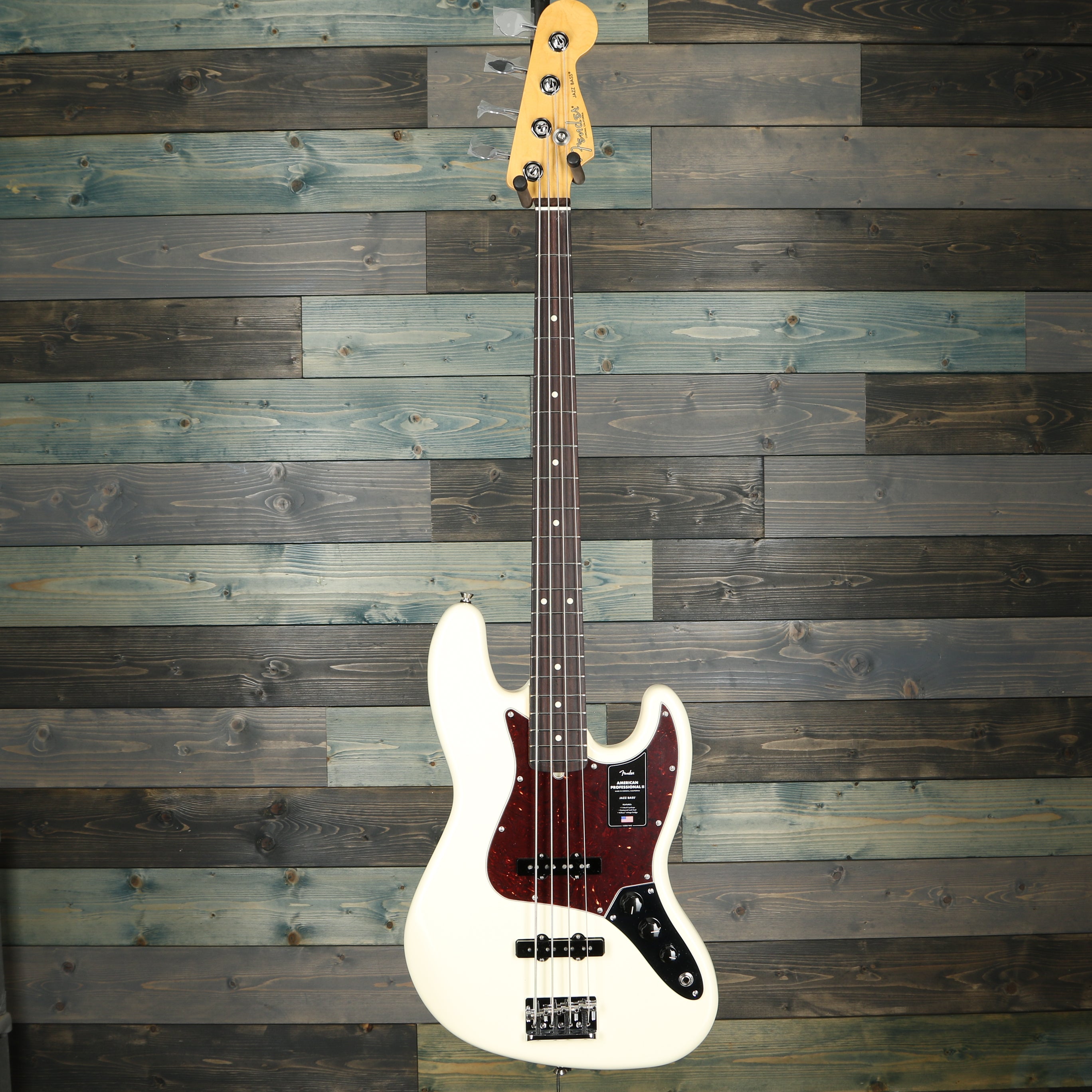 Fender American Professional II Jazz Bass, Rosewood FB, Olympic White w/Case