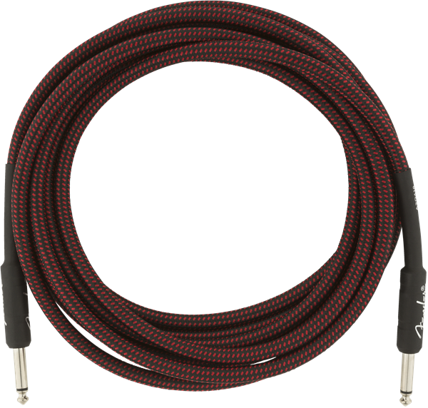 Fender Professional Series Instrument Cable, 15', Red