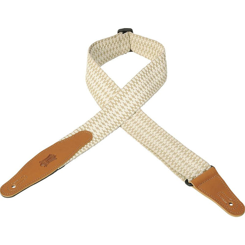 Levy's MSSW80-004 2in Woven Polypropylene Guitar Strap - Cream/Tan