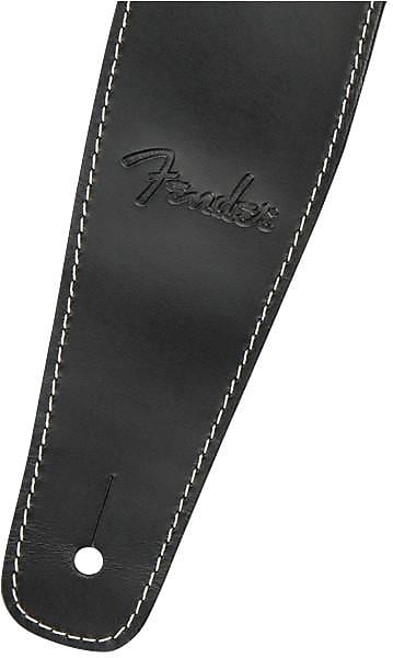 Fender® Ball Glove Leather Strap, Black