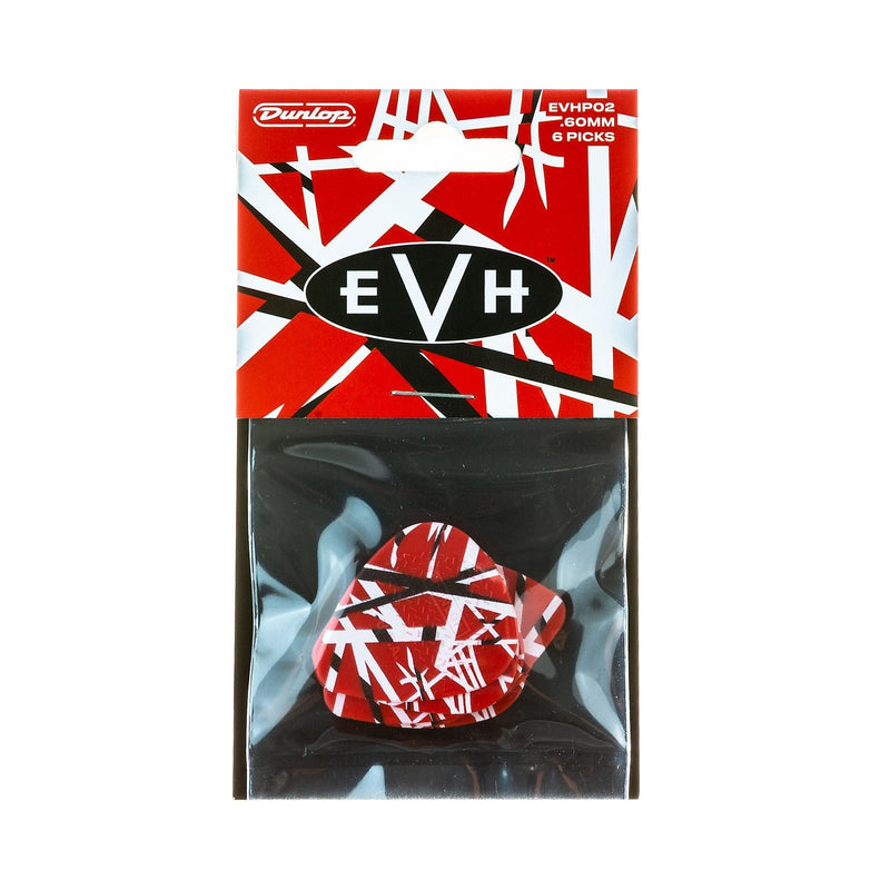 Dunlop EVHP02 Eddie Van Halen Frankenstein Max Grip .60mm - 6 Pack