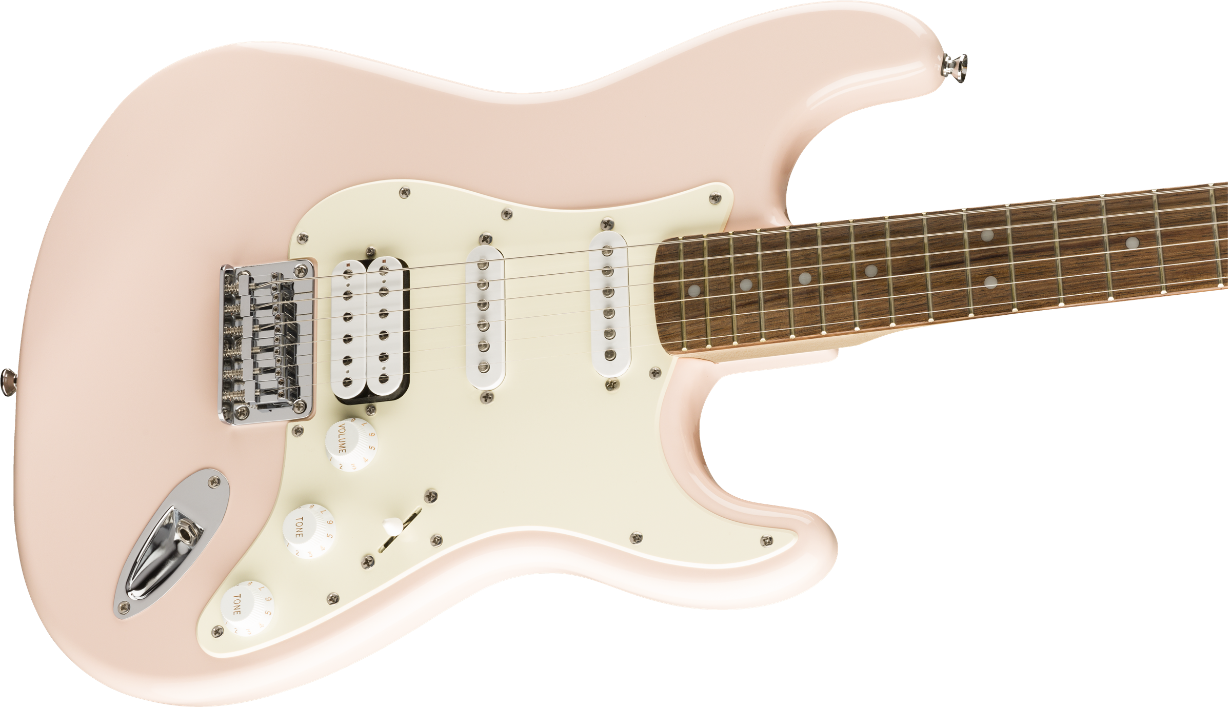 Fender Squier Bullet Stratocaster HT HSS, Laurel Fingerboard, Shell Pink