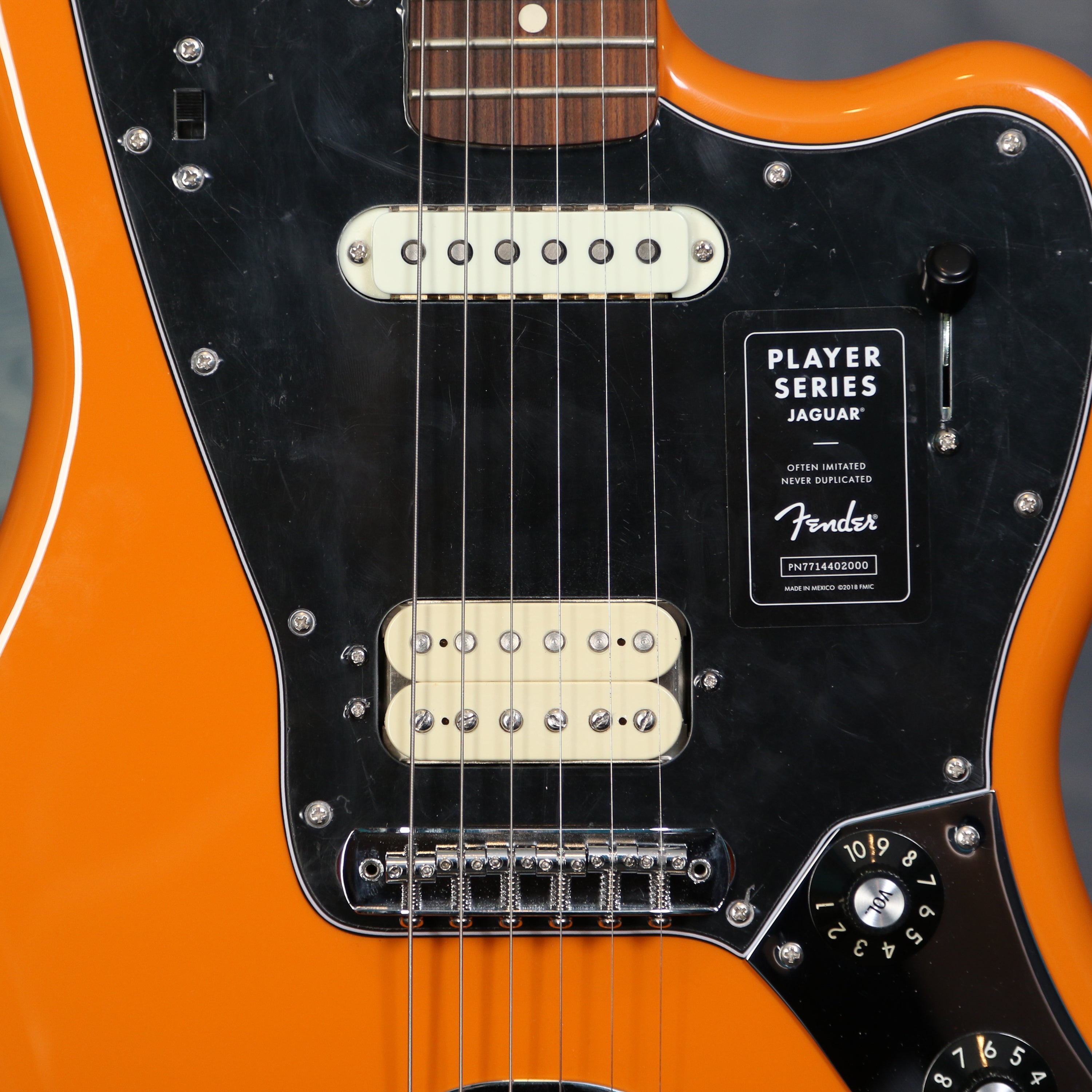 Fender Player Jaguar, Pau Ferro Fingerboard, Capri Orange