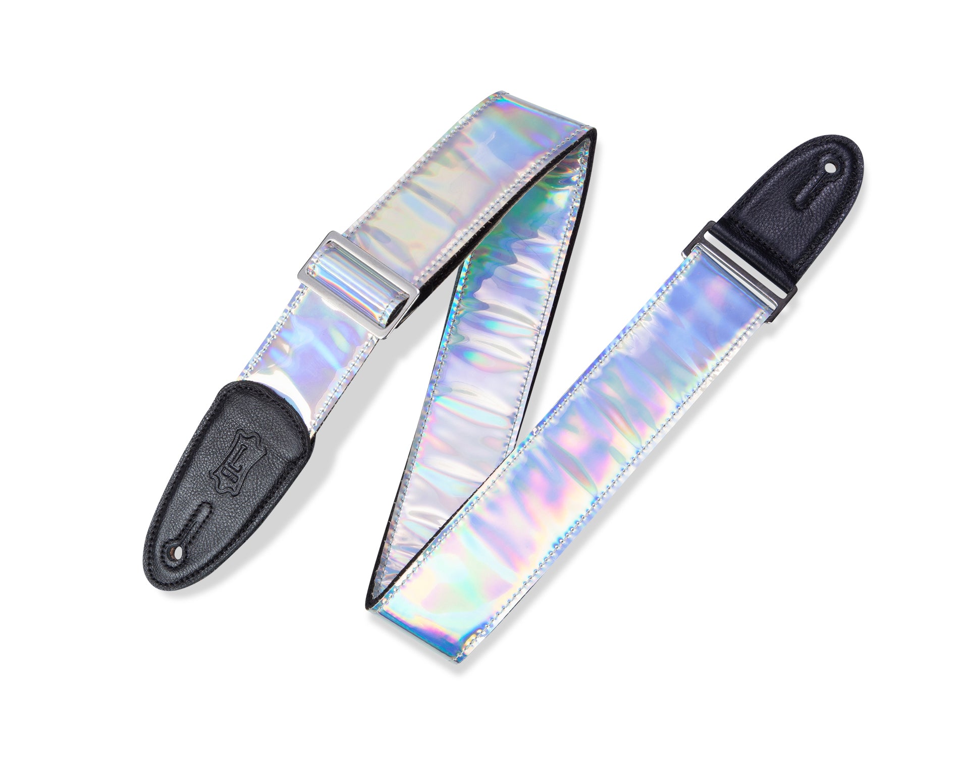 Levy's 2" Silver Spectrum Guitar Strap - Iridescent