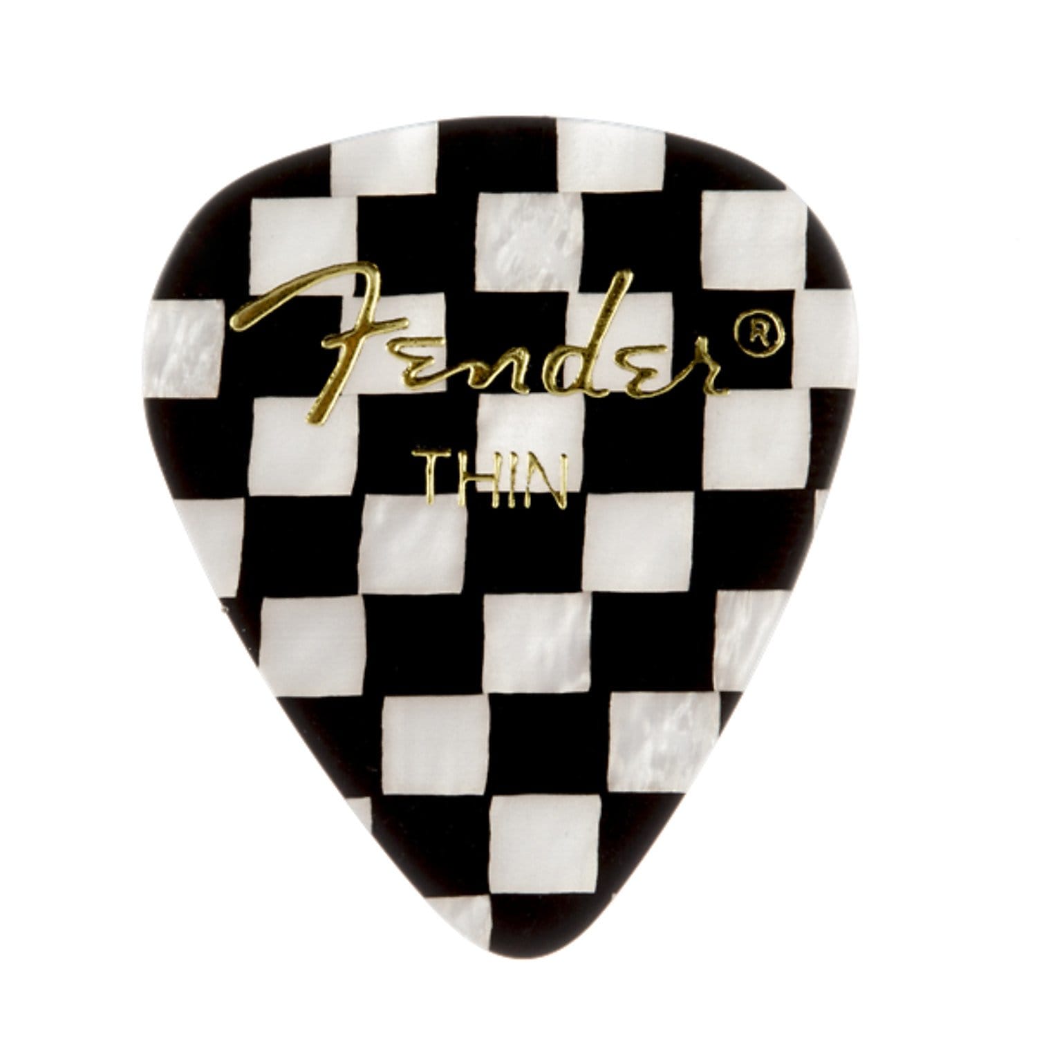 Fender Checker, 351 Shape, Thin Guitar Picks (12)