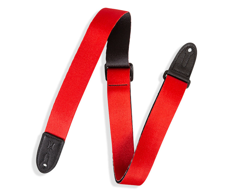 Levy's 1 1/2 inch Wide Kids Guitar Strap - Red