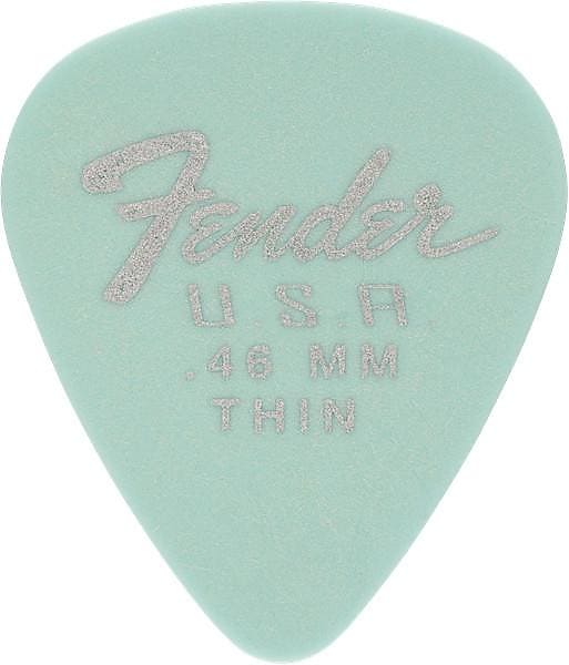 Fender 351 Dura-Tone .46 12-Pack, Daphne Blue Guitar Picks