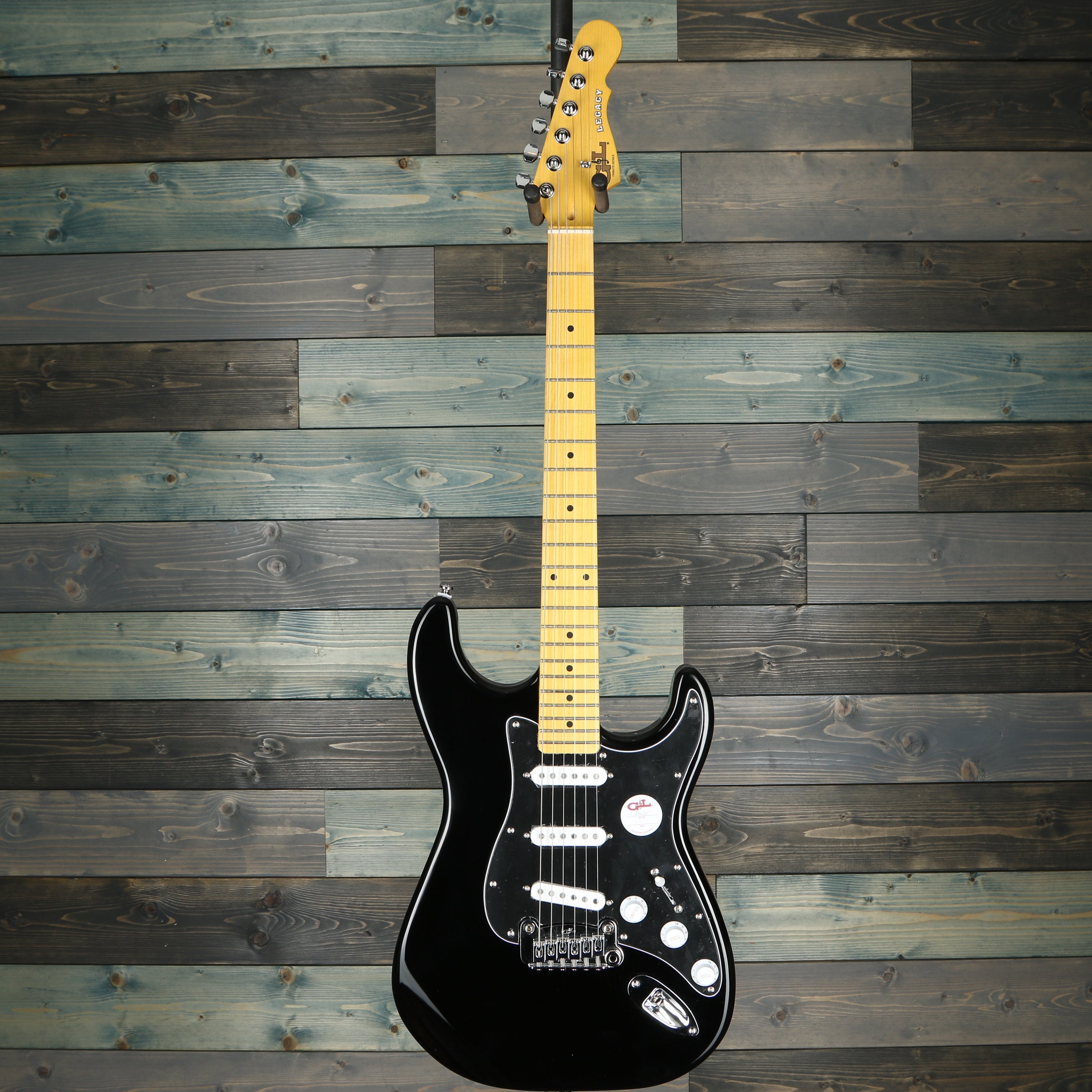 G&L Tribute Legacy Series Electric Guitar - Black Satin Frost
