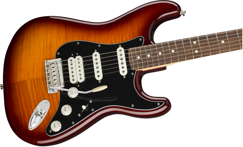Fender Player Stratocaster® HSS Plus Top, Pau Ferro Fingerboard, Tobacco Sunburst