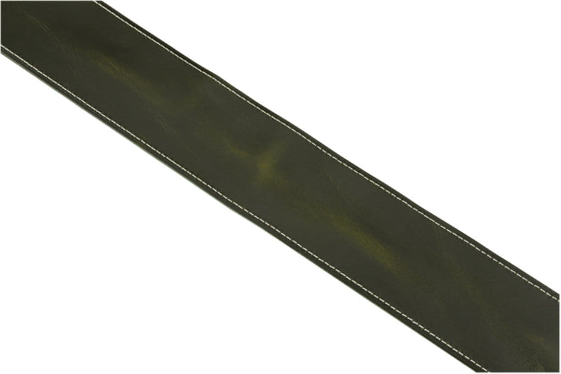 Fender Broken-In Leather Strap, Green 2.5''
