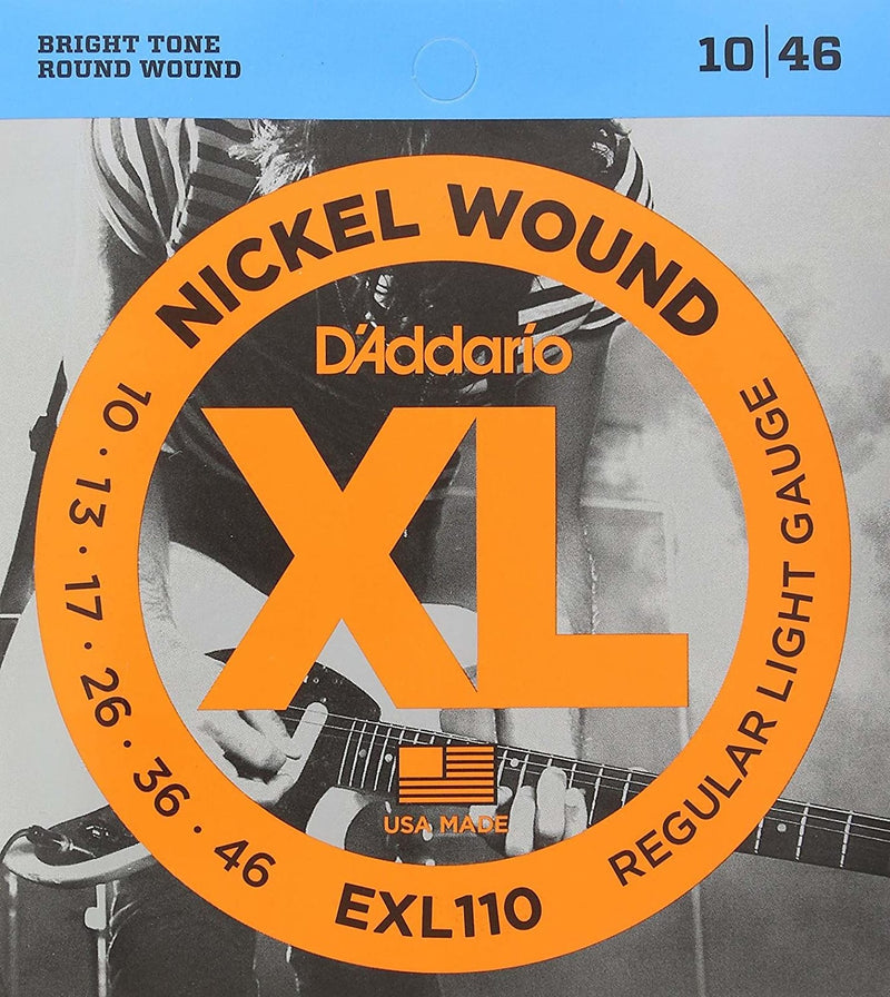 D'addario EXL110 Nickel Wound Guitar Strings, Regular Light