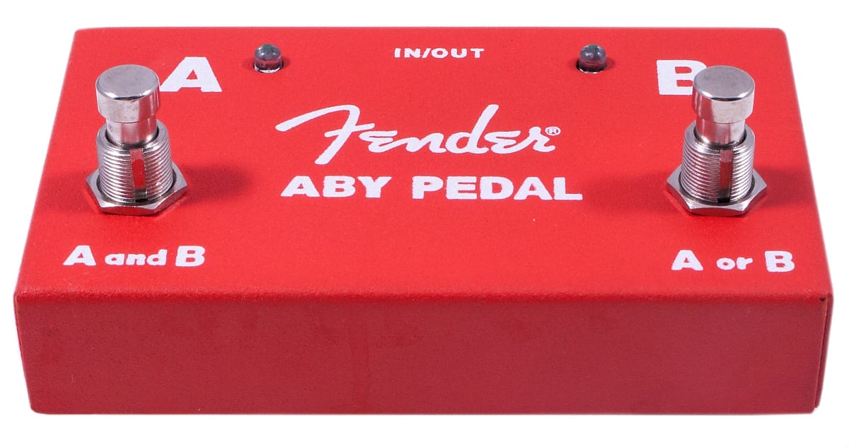 Fender 2-Switch ABY Pedal, Red