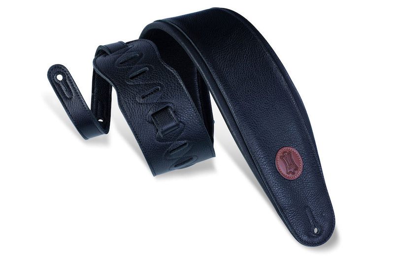 Levy's 4 1/2" Wide Garment Leather Bass Strap - Black